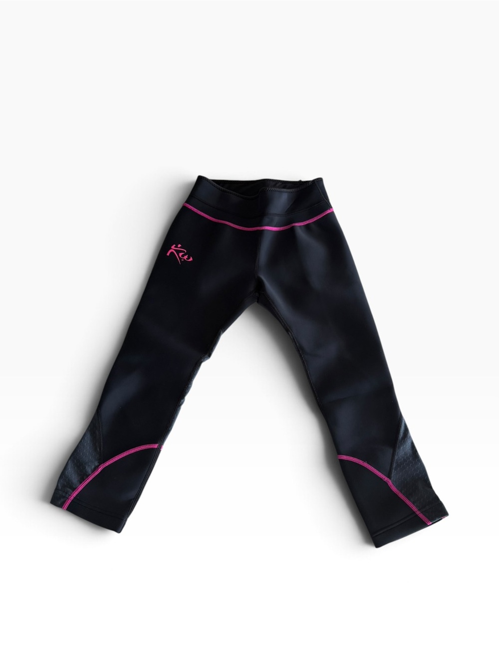 Kutting Weight NWT Neoprene Sauna Capri Pants Black Pink Size S